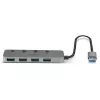 Lindy 4-poorts USB 3.0 hub met aan-/uitknoppen