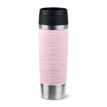 EMSA Travel Mug Waves Grande 500 ml roze, roestvrij staal