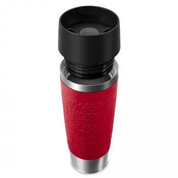 EMSA Travel Mug Classic N2022200 reisbeker 500 ml zwart, rood, roestvrij staal roestvrij staal