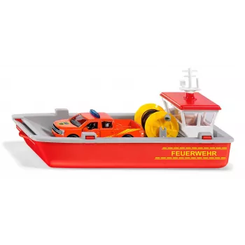Siku brandweerwerkboot brandweerbootmodel voorgemonteerd 1:50