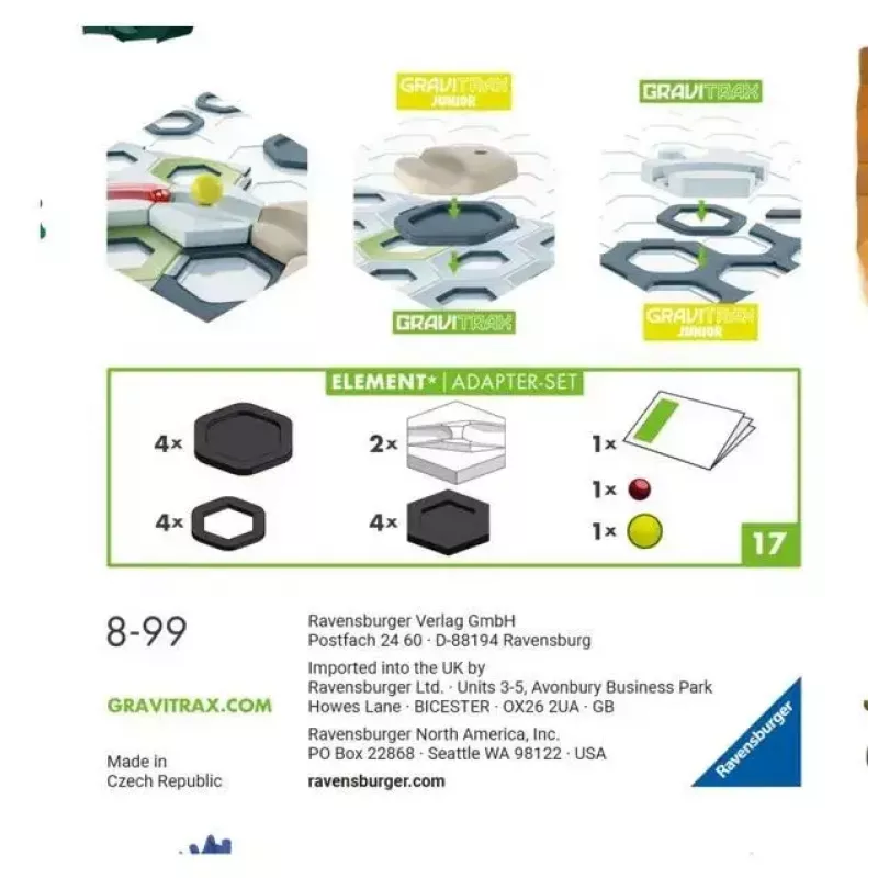 Uitbreidingsadapter-set Ravensburger GraviTrax 27532 voor spoorbouw