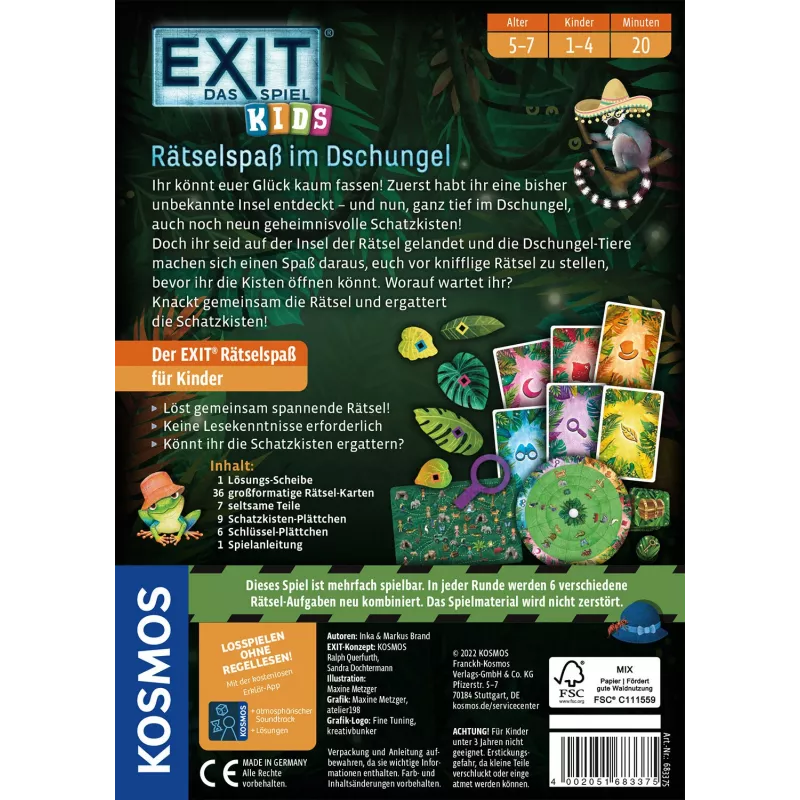 EXIT - Het spel Kids: Raadselpret in de jungle