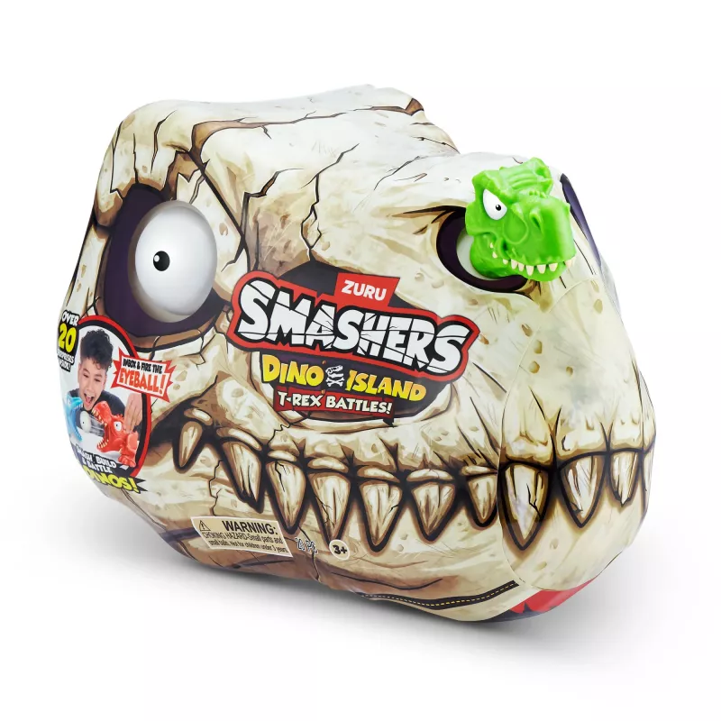 Zuru Smashers T‑Rex Battles speelfiguur – verzamelbare dinosaurus-actiefiguur, gesorteerde modellen