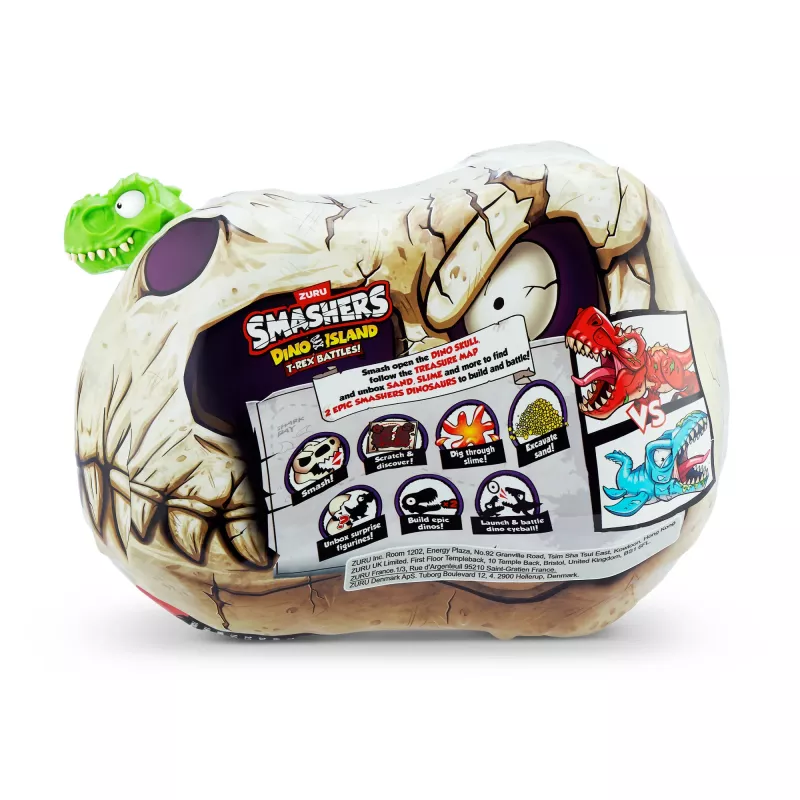 Zuru Smashers T‑Rex Battles speelfiguur – verzamelbare dinosaurus-actiefiguur, gesorteerde modellen