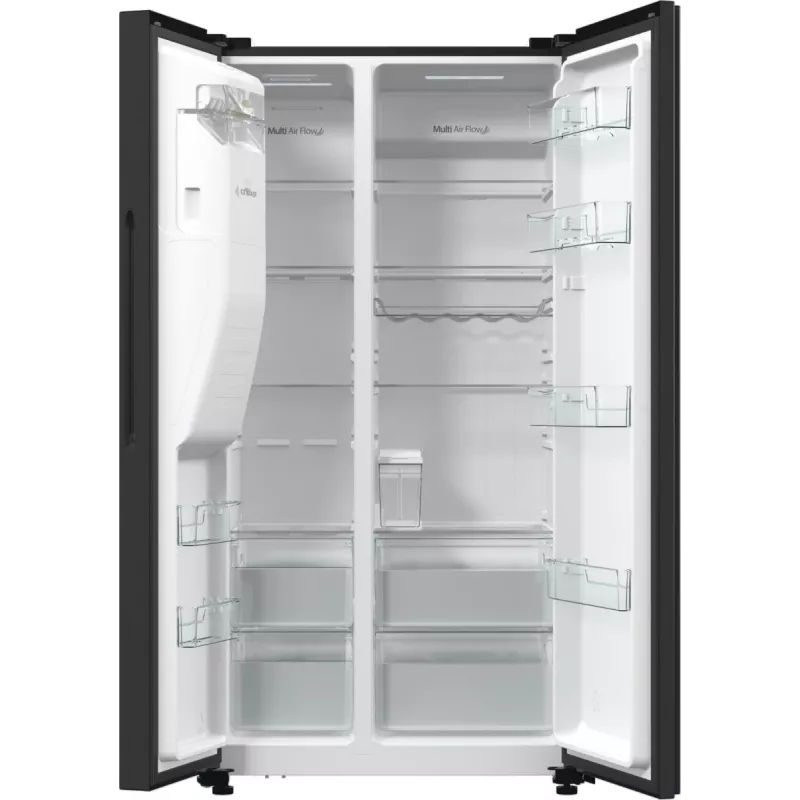 Hisense RS5P535NTFE Side-by-Side-koelkast vrijstaand 566 L zwart