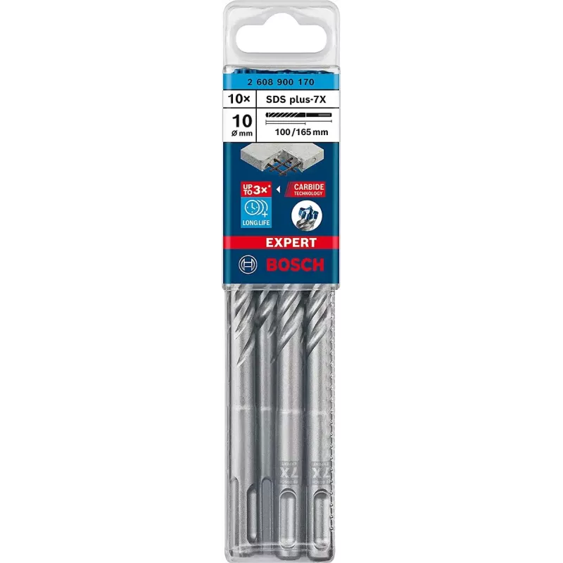 Bosch Expert SDS-plus-7X hamerboor 5 mm x 165 mm, 10 stuks (2608900158)