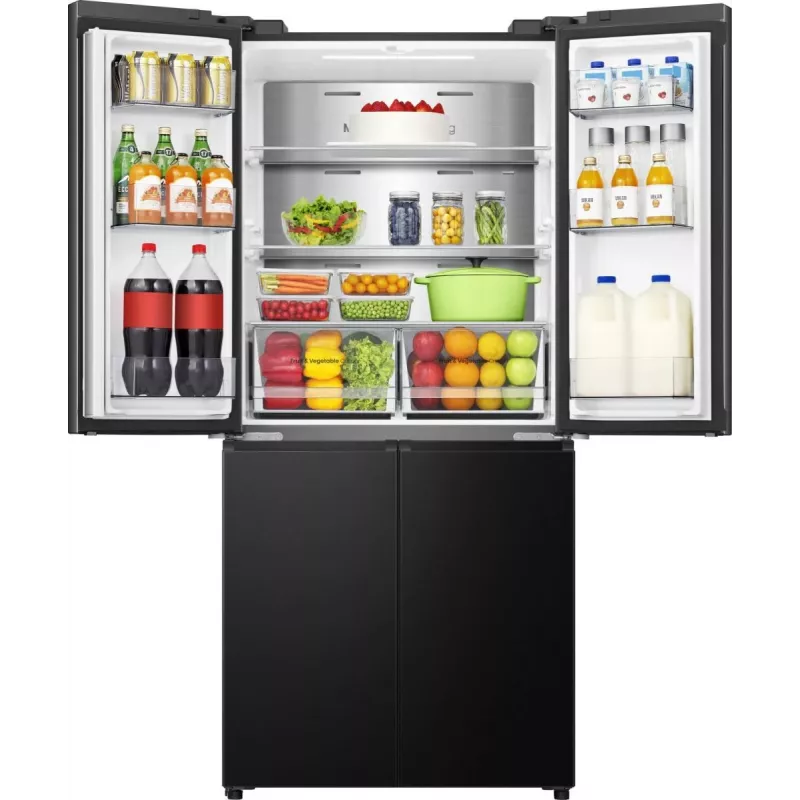 Hisense RQ5P470SAFD vrijstaand 483 L zwart, roestvrijstaal