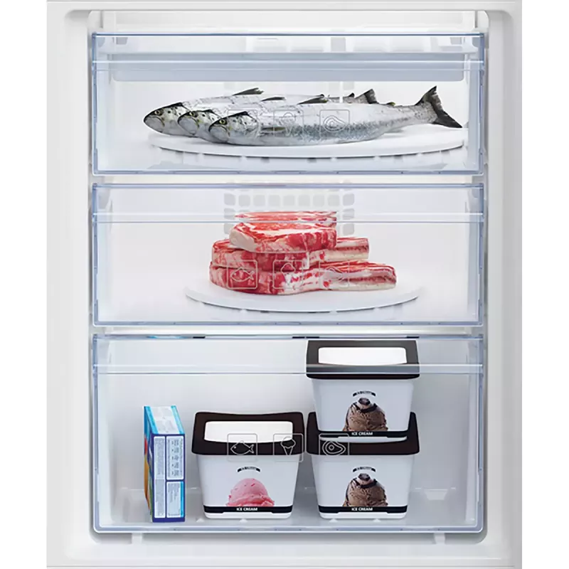 Beko BCSA285K4SN koel-vriescombinatie inbouw 271 L wit