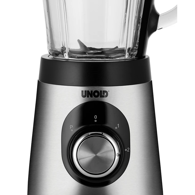 Unold Edel 1,5 L tafelmixer 500 W zwart, roestvrij staal, transparant
