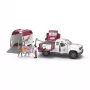 schleich HORSE CLUB mobiele dierenarts met trailer, dier, paarden, 5 jaar, meerkleurig