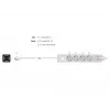 DeLOCK 11206 stroomverdeler 1,5 m 4 randaarde stopcontacten binnen wit