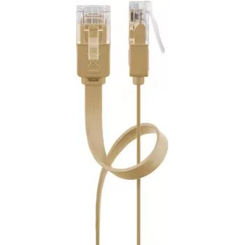 Netwerkkabel Goobay 95881 lichtbruin 10m Cat6 U/UTP