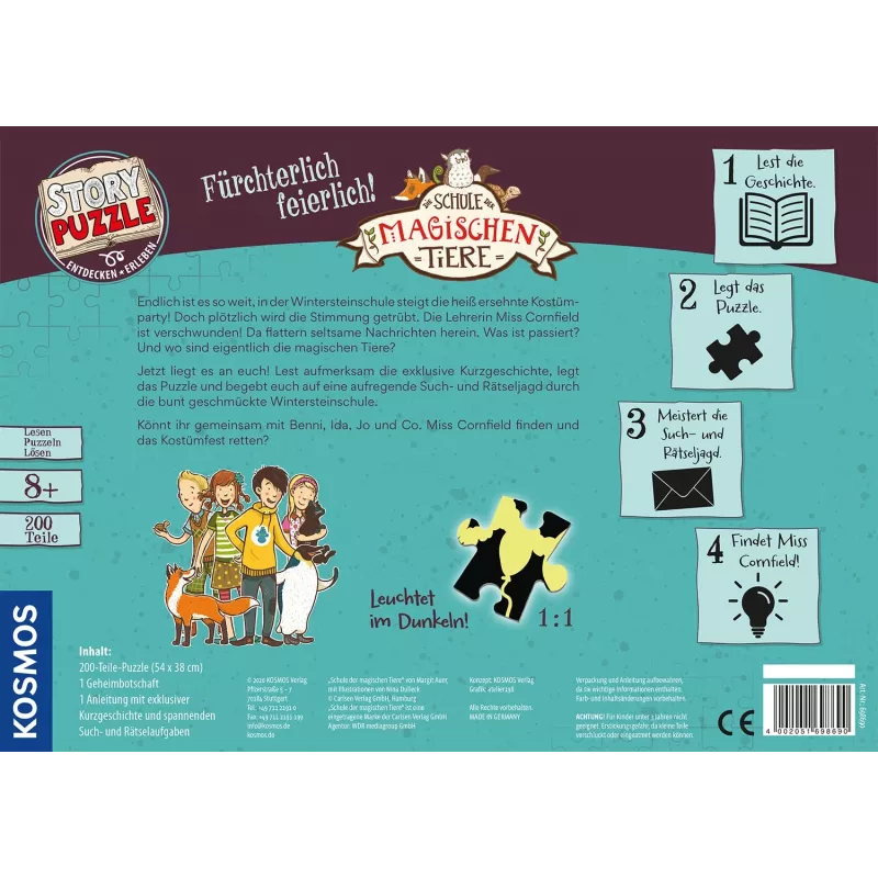 Story puzzel: Die Schule der magischen Tiere - Fürchterlich feierlich!