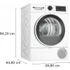 Bosch Serie 6 WQG241001 wasdroger vrijstaand frontlader 9 kg wit