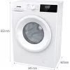 Gorenje WNHPI62SCPS/DE wasmachine frontlader 6 kg 1200 t/min wit