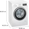 Siemens iQ500 WU14UT71 wasmachine voorlader 8 kg 1400 t/min wit