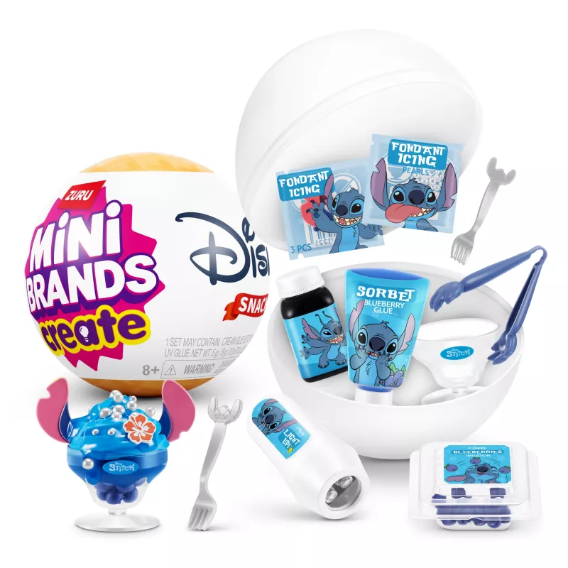Mini Brands Create Disney Snacks serie 1 capsule, keuken, 8 jaar, batterijen inbegrepen, LR44, veelkleurig