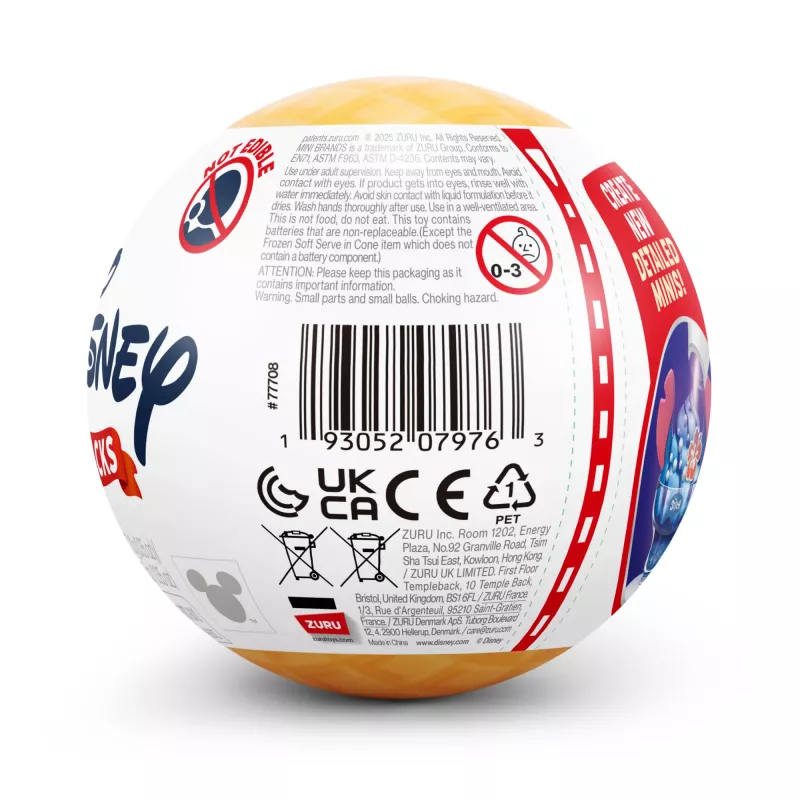 Mini Brands Create Disney Snacks serie 1 capsule, keuken, 8 jaar, batterijen inbegrepen, LR44, veelkleurig