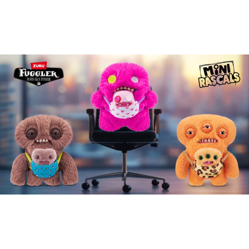 ZURU Fuggler Mini Rascals 9-inch assortiment serie 1 (Double Trouble).