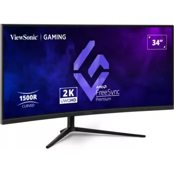 Viewsonic VX3418C-2K computermonitor 86,4 cm (34 inch) 3440 x 1440 pixels UltraWide Quad HD zwart