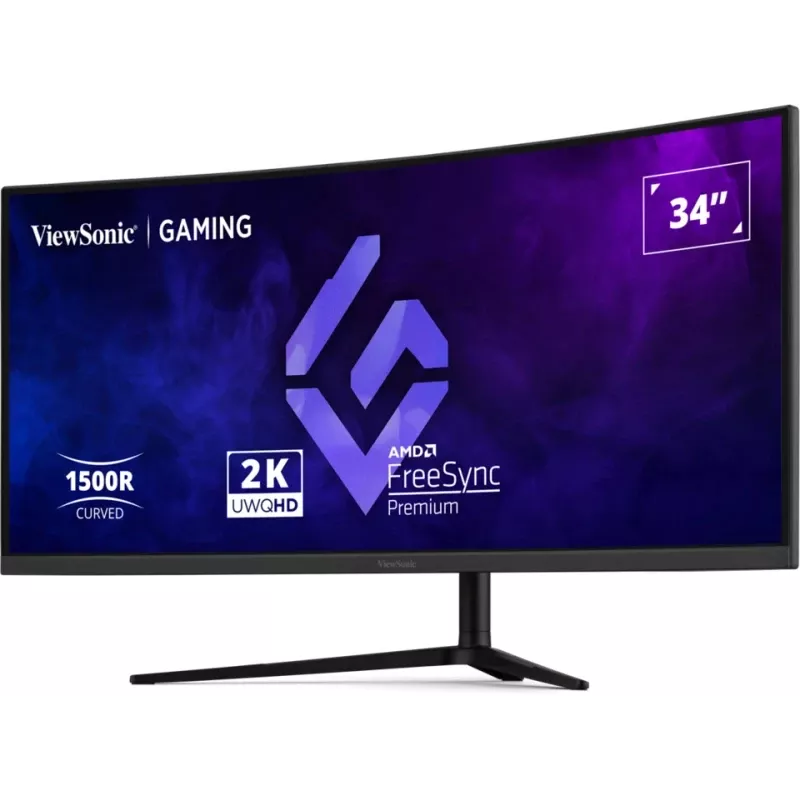 Viewsonic VX3418C-2K computermonitor 86,4 cm (34 inch) 3440 x 1440 pixels UltraWide Quad HD zwart