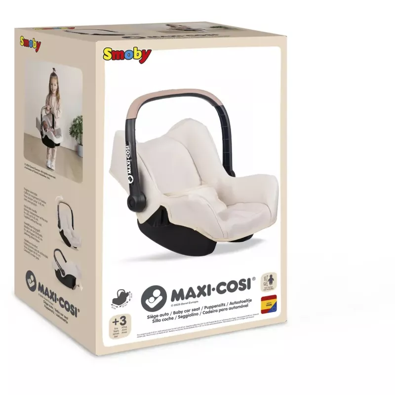 Poppenautostoel Simba-Dickie Maxi-Cosi, beige — accessoire voor poppen