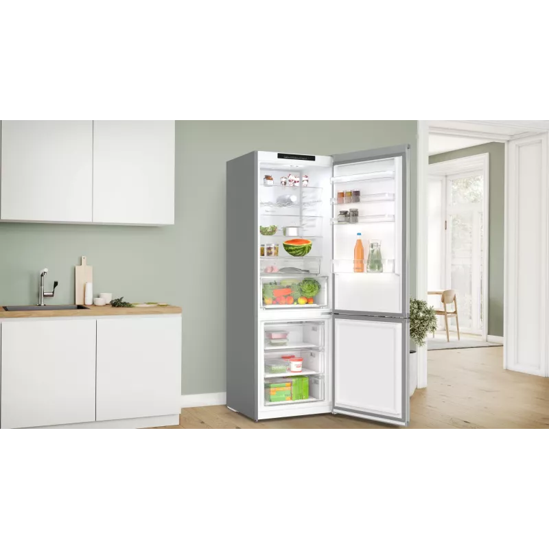 Bosch Serie 4 KGN492IAF koel-vriescombinatie vrijstaand 440 L roestvrijstaal