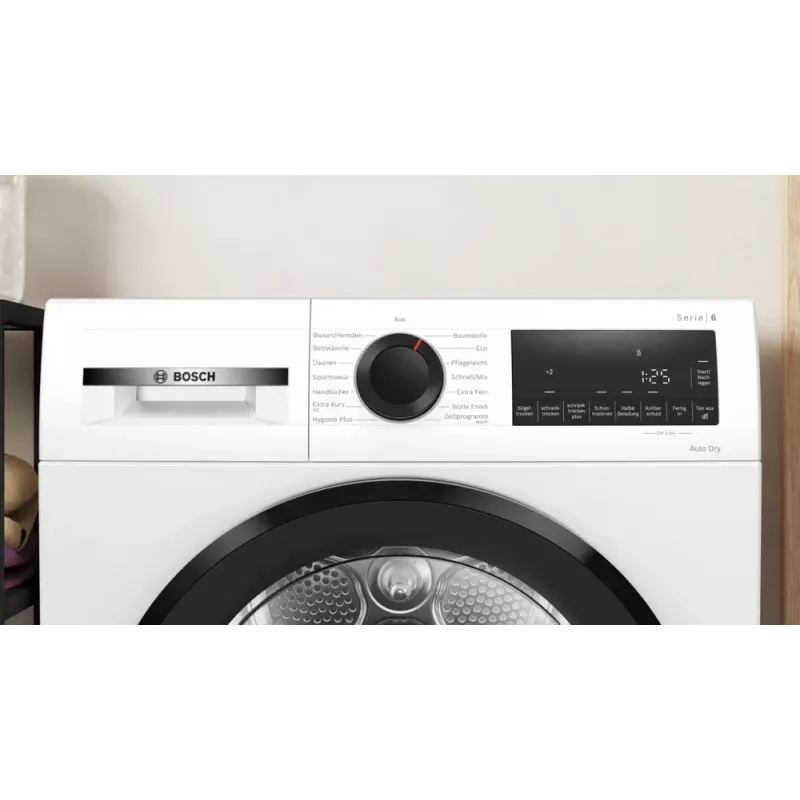Bosch Serie 6 WQG243D41 wasdroger vrijstaand frontlader 9 kg wit