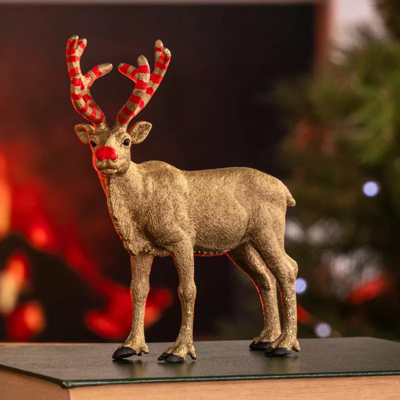 schleich WILD LIFE jubileum-rendier in goud, 14 jaar, veelkleurig, 1 stuks