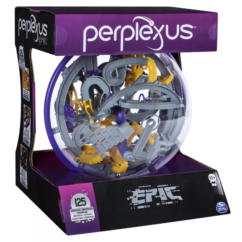 Perplexus Epic, 3D-puzzel-doolhofspel met 125 hindernissen (editie kan variëren), van
