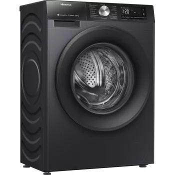 Hisense WD3S8043BB3 was-droogcombinatie vrijstaand frontlader zwart