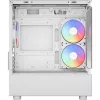 Tower-pc-behuizing AEROCOOL Viewport Mini-G-WT-v4 ARGB met twee tempered-glass panelen, wit
