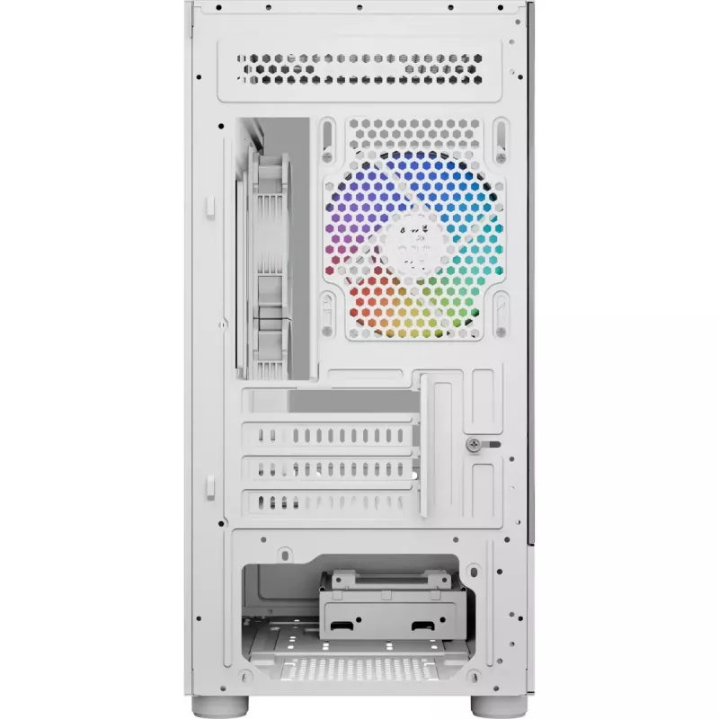 Tower-pc-behuizing AEROCOOL Viewport Mini-G-WT-v4 ARGB met twee tempered-glass panelen, wit
