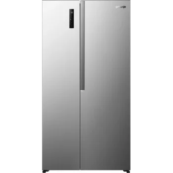 Gorenje Side by Side NRS917E41X SI, vrijstaand, American Door, grijs, 2 deuren, touch, LED
