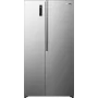 Gorenje Side by Side NRS917E41X SI, vrijstaand, American Door, grijs, 2 deuren, touch, LED