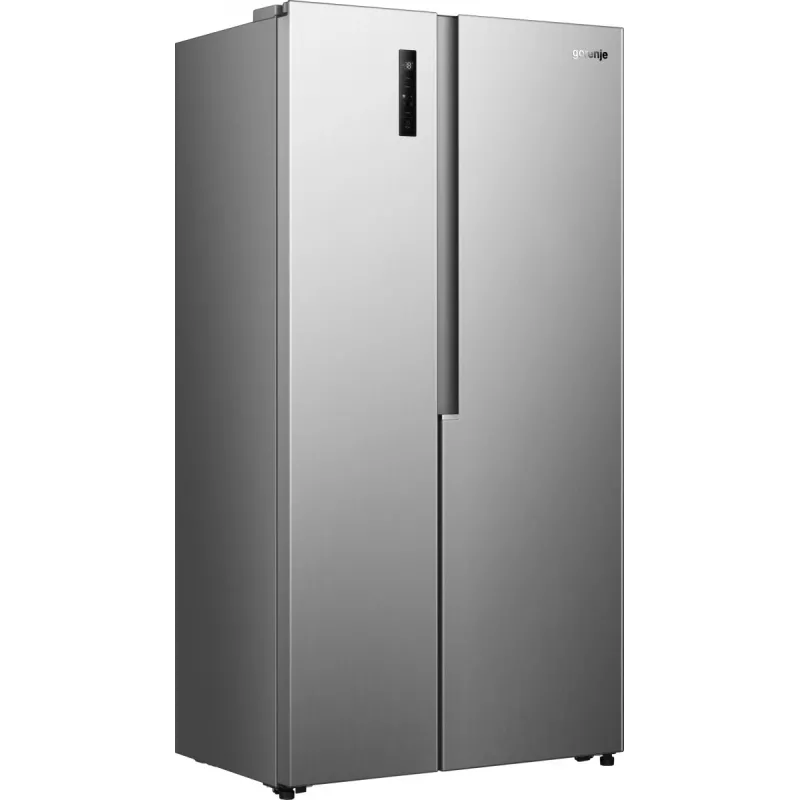Gorenje Side by Side NRS917E41X SI, vrijstaand, American Door, grijs, 2 deuren, touch, LED