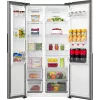 Gorenje Side by Side NRS917E41X SI, vrijstaand, American Door, grijs, 2 deuren, touch, LED