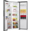 Gorenje Side by Side NRS917E41X SI, vrijstaand, American Door, grijs, 2 deuren, touch, LED