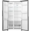 Gorenje Side by Side NRS917E41X SI, vrijstaand, American Door, grijs, 2 deuren, touch, LED