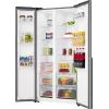 Gorenje Side by Side NRS917E41X SI, vrijstaand, American Door, grijs, 2 deuren, touch, LED