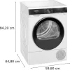 Siemens iQ500 WQ33G2D41 wasdroger vrijstaand frontlader 9 kg wit