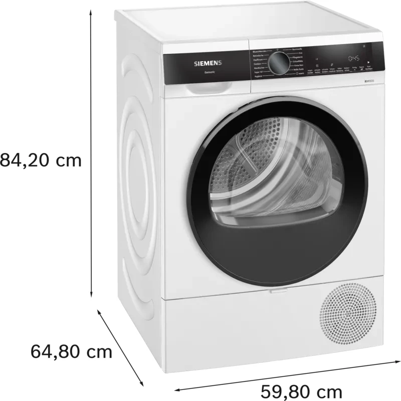 Siemens iQ500 WQ33G2D41 wasdroger vrijstaand frontlader 9 kg wit