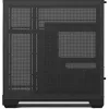 Tower-behuizing APNX V2-F-BK-v1 met drie geharde glasplaten, zwart