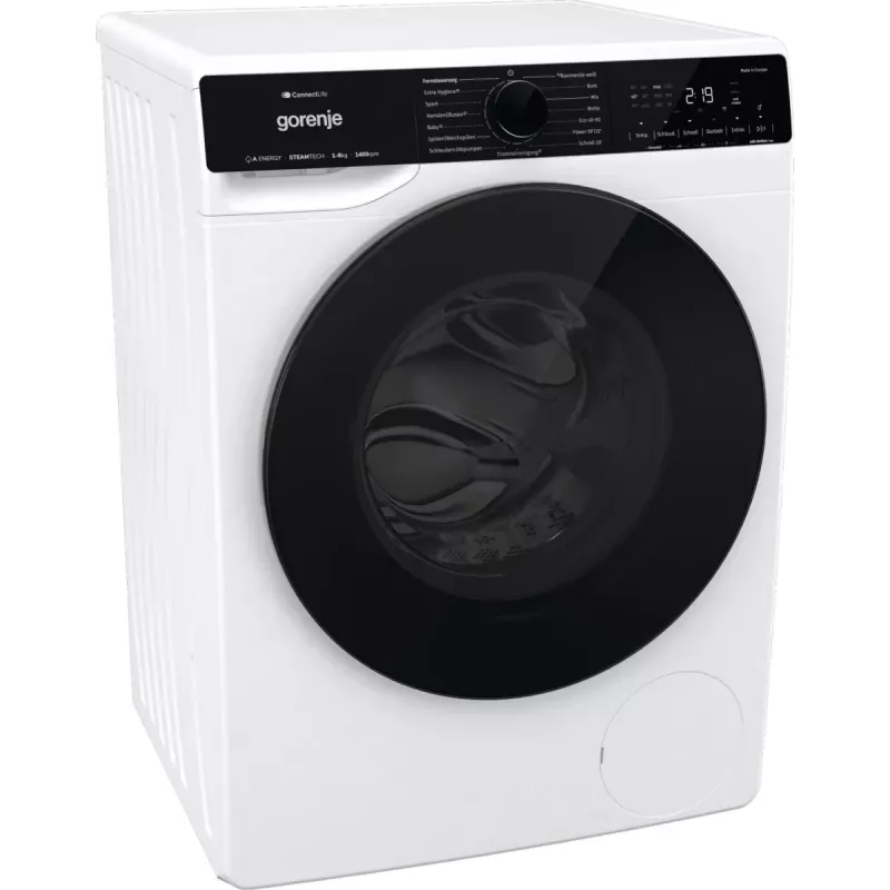 Gorenje WPNA84A2TS wasmachine frontlader 8 kg 1400 t/min zwart, wit