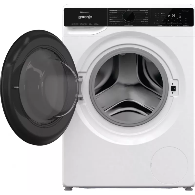 Gorenje WPNA84A2TS wasmachine frontlader 8 kg 1400 t/min zwart, wit