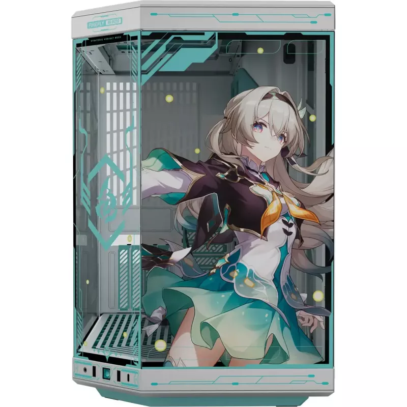 Computerbehuizing HYTE Y70 Firefly Edition gehard glas — Mid-Tower ATX-compatibel