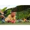 Jurassic World Rebirth Wild Roar Abelisaurus dinosaurus-speelgoed, staartgestuurde aanvalsaanval & geluid