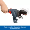 Jurassic World Rebirth Wild Roar Abelisaurus dinosaurus-speelgoed, staartgestuurde aanvalsaanval & geluid