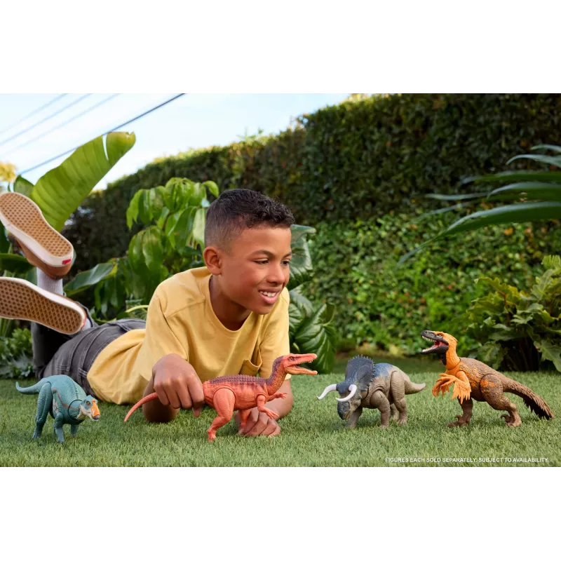 Speelfiguur MATTEL Jurassic World Wild Roar Spiclypeus JGB89 — verzamelbare dinosaurus-actiefiguur