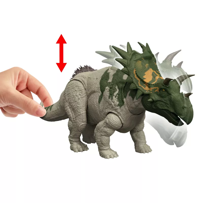 Speelfiguur MATTEL Jurassic World Wild Roar Spiclypeus JGB89 — verzamelbare dinosaurus-actiefiguur
